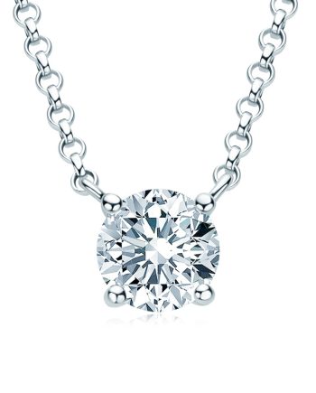 Fairy ins sweet cool moissanite necklace
