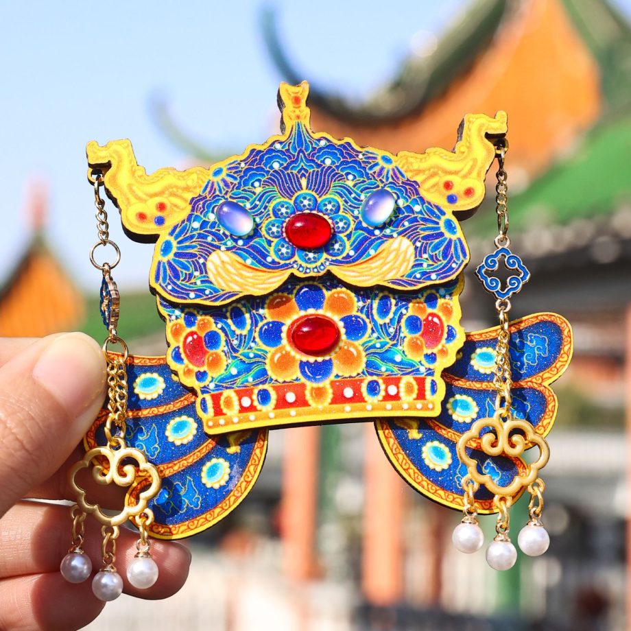 Phoenix crown-shaped refrigerator magnet