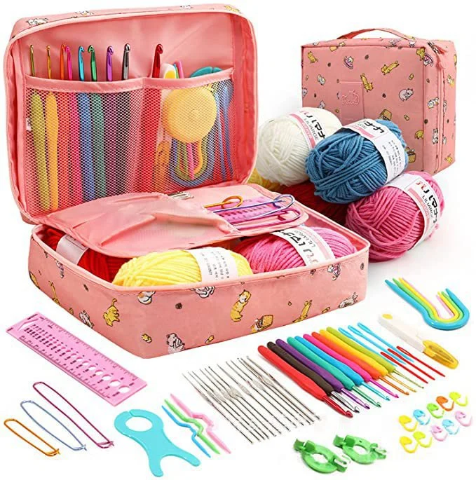 58-Piece Crochet Set for DIY Beginners - Image 2