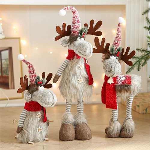 Cartoon Reindeer Christmas Ornament