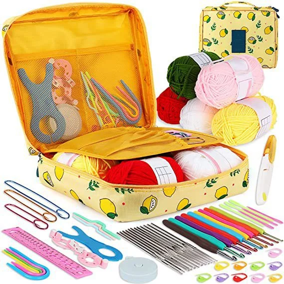 58-Piece Crochet Set for DIY Beginners - Image 4