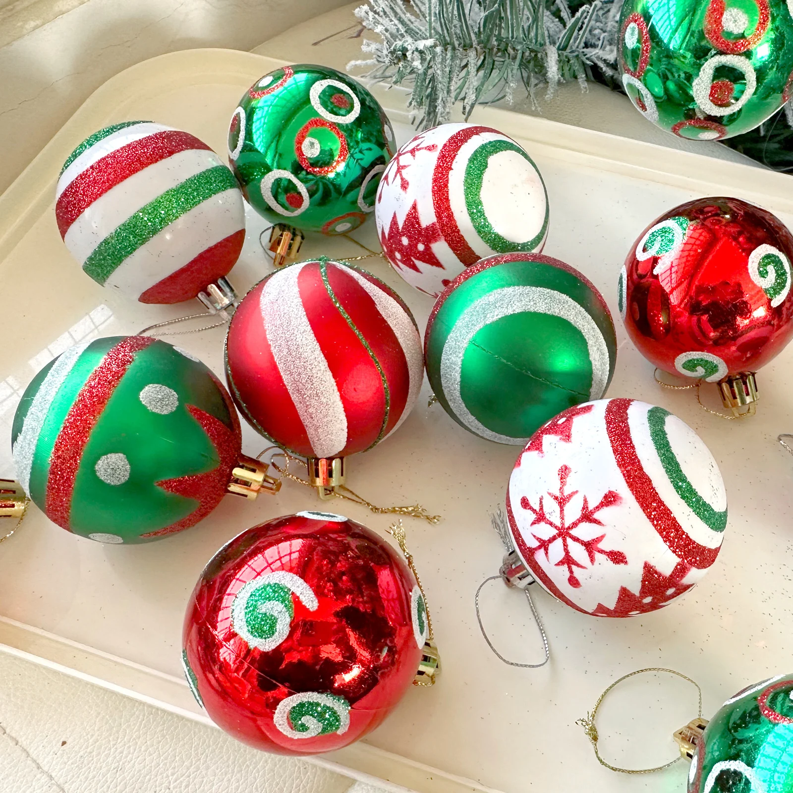 Christmas Painted Ornament Set - Image 2