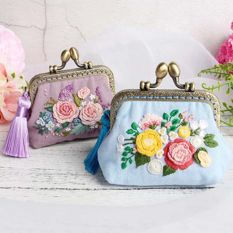 DIY Handmade Coin Purse Embroidery Kit - Image 2