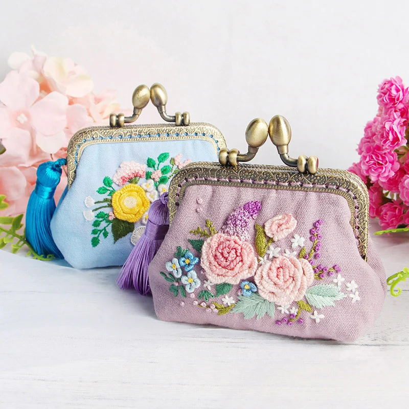 DIY Handmade Coin Purse Embroidery Kit - Image 3