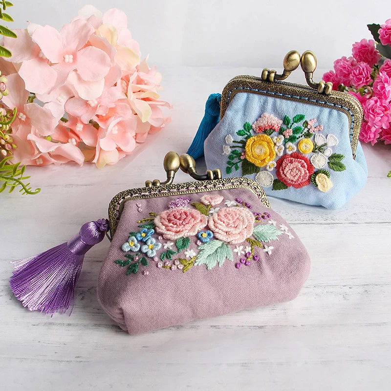 DIY Handmade Coin Purse Embroidery Kit - Image 4