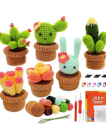 Bonsai crochet material kit for crocheted ornaments