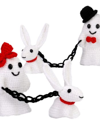 Ghost Dog Plush Toy Handmade