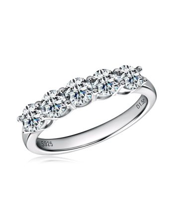 Light luxury versatile S925 pure silver stacking ring