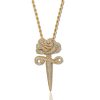 Cross Rose Pendant